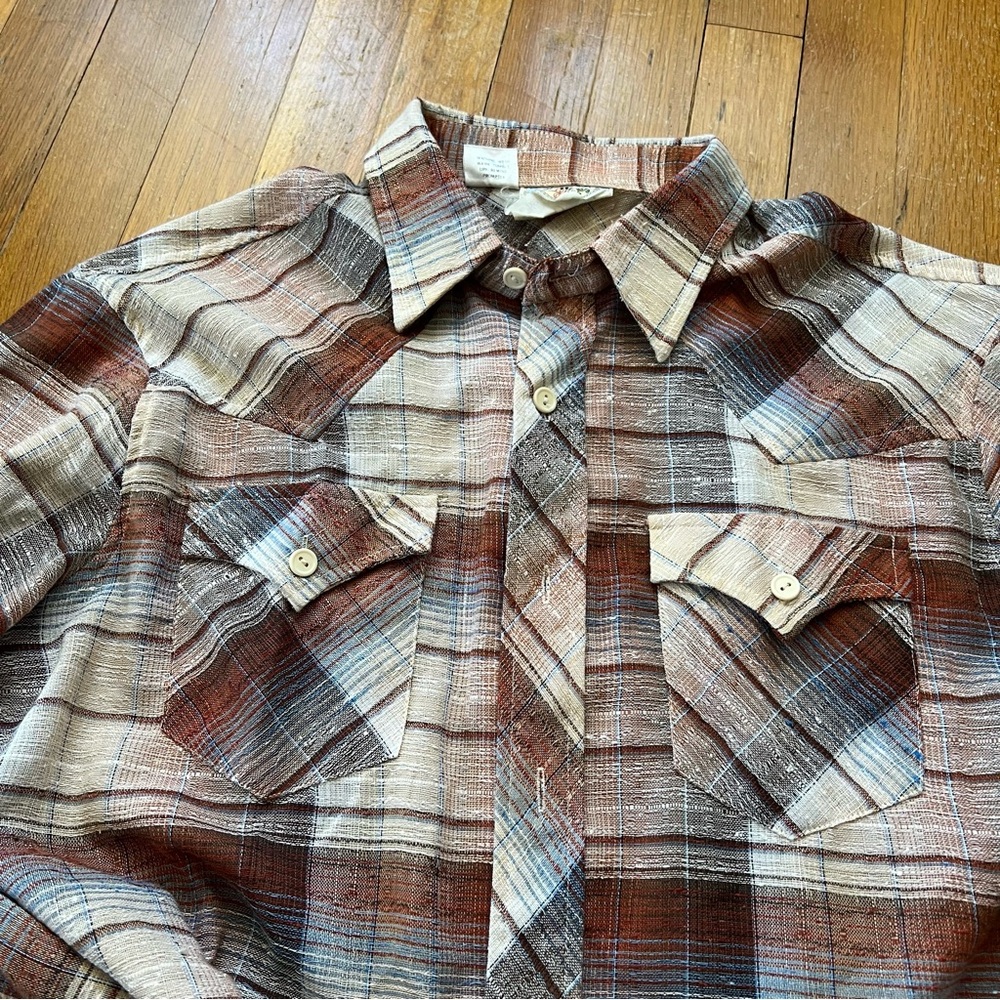 Rocking Ranch Wear flannel size L - Picture 4 of 7
